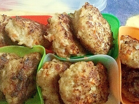 お弁当用ミニハンバーグ♪冷凍保存!自然解凍でOK♪